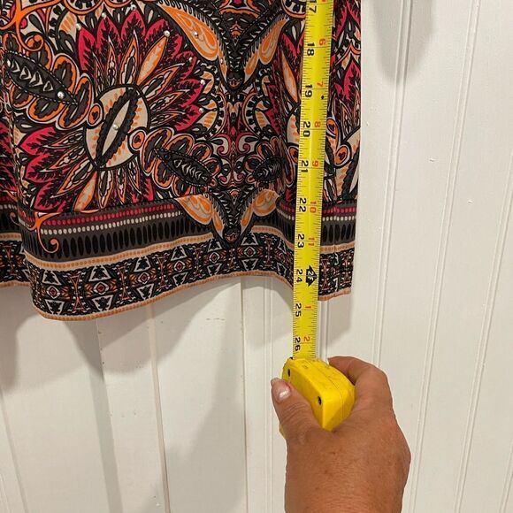 INC petites fall/winter style dress in pretty brown/orange shades size PL - Picture 5 of 5